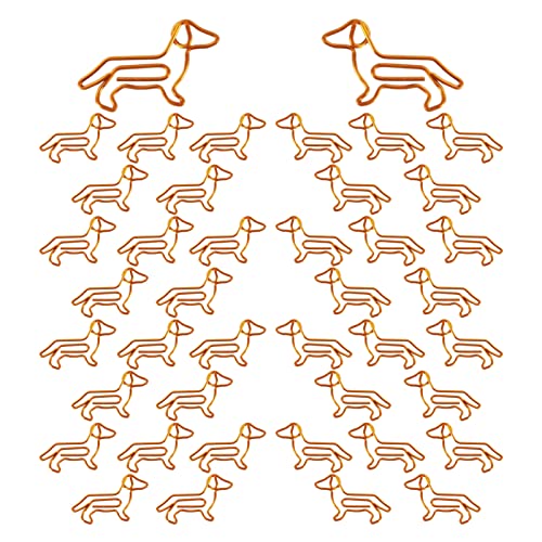 50 Stück Büroklammern Tier-Büroklammern aus Metall Kreative BüRoklammer für Lesezeichen,Zuhause,Büro,Schule,Geschenke für Hundeliebhaber von PXRLMYF