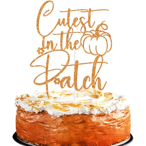 Tortenaufsatz mit orangefarbenem Glitzer, süßer Aufnäher, "A Little Pumpkin is on the Way/Oh Baby, Herbst-Kürbis-Baby-Party-Dekorations-Zubehör Tortenaufsatz mit orangefarbenem Glitzer, süßer Aufnäher, "A Little Pumpkin is on the Way/Oh Baby, Herbst-Kürbis-Baby-Party-Dekorations-Zubehör von PYBHILK