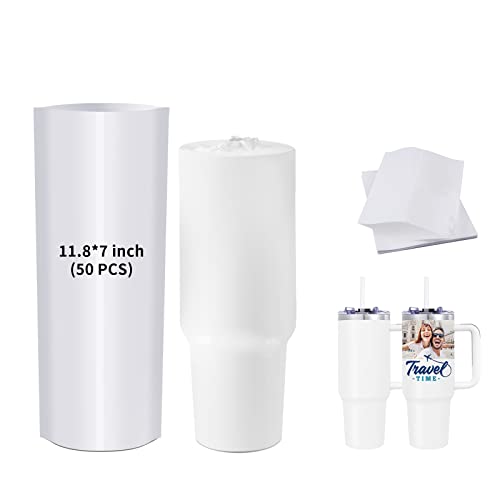 PYD Life Sublimation Oven Schrumpffolie, weiße Beutel, 30 x 17,8 cm, für 1,134 ml Becher mit Griff, Sublimationstassen, Becher, Wasserflaschen, Druck von Sublimation Oven, 50 Stück PYD Life Sublimation Oven Schrumpffolie, weiße Beutel, 30 x 17,8 cm, für 1,134 ml Becher mit Griff, Sublimationstassen, Becher, Wasserflaschen, Druck von Sublimation Oven, 50 Stück von PYD Life
