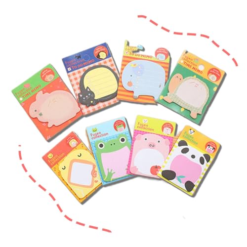 PYEUIFT 24 Kleine Blöcke für Kinder Mitgebsel Haftnotizen Klebezettel Tier Design Kleine Geschenke für Kinder Bunt Cartoon Tiere Haftnotizen, Selbstklebende Haftnotizzettel, Büro Schule Kühlschrank PYEUIFT 24 Kleine Blöcke für Kinder Mitgebsel Haftnotizen Klebezettel Tier Design Kleine Geschenke für Kinder Bunt Cartoon Tiere Haftnotizen, Selbstklebende Haftnotizzettel, Büro Schule Kühlschrank von PYEUIFT