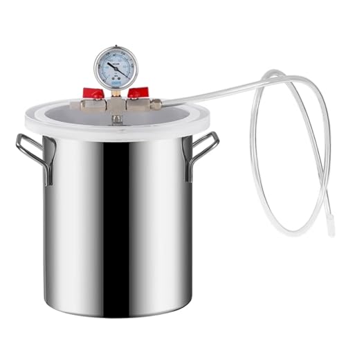 Vakuum-Entgasungskammer-Kit mit durchsichtigem Acryldeckel – 6 l bis 98 l for Epoxidharz und ätherische Ölextraktion(21L) von PYSyansu