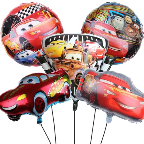 Luftballon Cars Geburtstag Deko，McQueen Luftballon Party Deko，Autos Luftballon Geburtstagsdeko,Cars Folienballon,McQueen Birthday Party Supplies von PYTRARTY