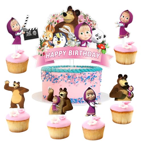 Mädchen Und Der Bär Tortendeko,Mädchen Und Der Bär Geburtstag Deko,7Pcs Küchendeko Mädchen Und Der Bär,Mädchen Und Der Bär Tortenaufleger Kinder,Kindergeburtstag Cake Topper. Mädchen Und Der Bär Tortendeko,Mädchen Und Der Bär Geburtstag Deko,7Pcs Küchendeko Mädchen Und Der Bär,Mädchen Und Der Bär Tortenaufleger Kinder,Kindergeburtstag Cake Topper. von PYTRARTY