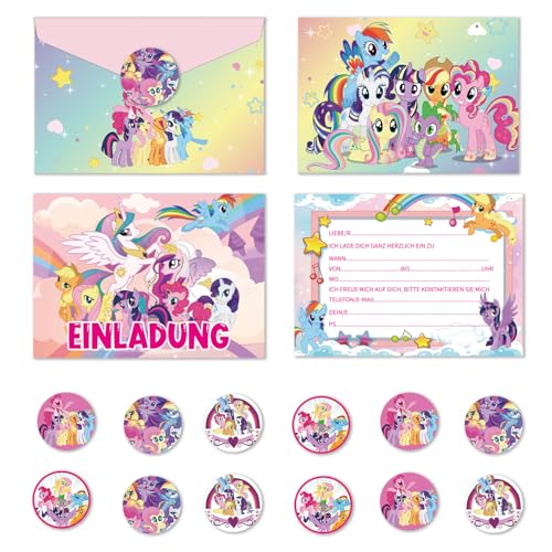 PYTRARTY 12 Pcs Little P-ony Einladungskarten Kindergeburtstag,Little P-ony Einladungskarten Geburtstag,Little P-ony Cartoon Einladungen,Geburtstag Einladungskarten Set für Kindergeburtstag PYTRARTY 12 Pcs Little P-ony Einladungskarten Kindergeburtstag,Little P-ony Einladungskarten Geburtstag,Little P-ony Cartoon Einladungen,Geburtstag Einladungskarten Set für Kindergeburtstag von PYTRARTY
