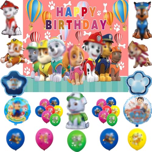 Dog Geburtstag Party Deko,Dog Luftballon,Dog Hintergrund,Deko Geburtstag,Kindergeburtstag Deko von PYTRARTY