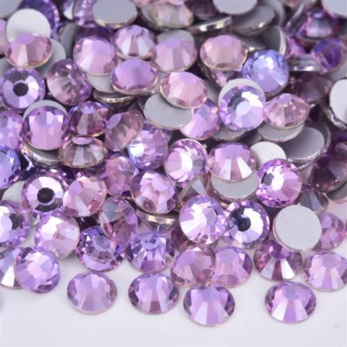 Glas-Strasssteine Bügelfreie GlasStrasssteine, Nailart-Dekorationen, verschiedene Lilatöne(Air Violet,Mixed-1440) von PZOFERLIN