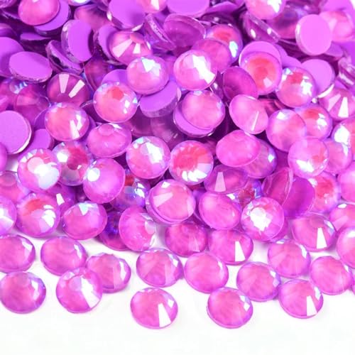 Glas-Strasssteine Bügelfreie GlasStrasssteine, Nailart-Dekorationen, verschiedene Lilatöne(Light purple,SS20-1440) von PZOFERLIN