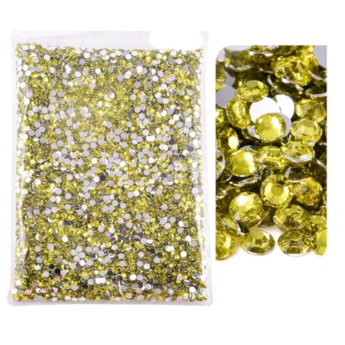 Glas-Strasssteine Harz-Strasssteine, nicht Hotfix, mehrfarbig, mehrere Größen, Großpackung(14,5mm SS20-15000) von PZOFERLIN