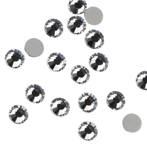 Glas-Strasssteine Hotfix-Strasssteine, flache Rückseite, Kristall, AB, mehrfarbig, mehrere Größen, 1er-Set(101,5mm SS20 1440pcs) von PZOFERLIN