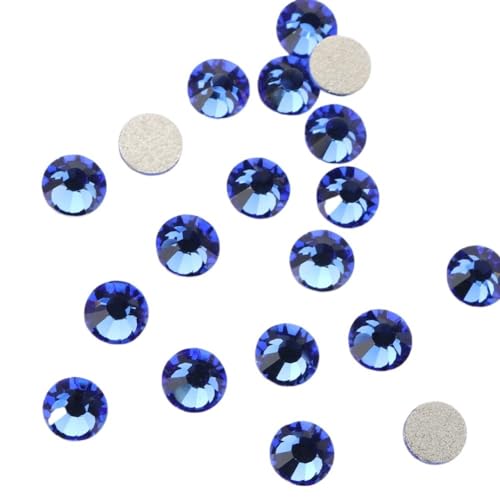 Glas-Strasssteine Hotfix-Strasssteine, flache Rückseite, Kristall, AB, mehrfarbig, mehrere Größen, 1er-Set(107,5mm SS20 1440pcs) von PZOFERLIN
