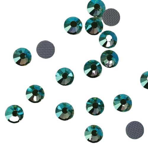 Glas-Strasssteine Kristall-Hotfix-Strasssteine mit flacher Rückseite, mehrfarbig, 2–6 mm(Peridot AB,3mm SS10 1440pcs) von PZOFERLIN