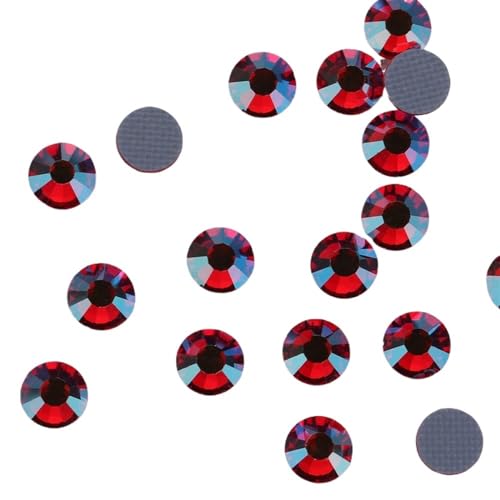 Glas-Strasssteine Kristall-Hotfix-Strasssteine mit flacher Rückseite, mehrfarbig, 2–6 mm(Siam AB,4mm SS16 1440pcs) von PZOFERLIN