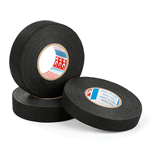 PZOFERLIN Elektrisches Klebeband Elektrisches Isolierband, 3er-Pack, verschiedene Breiten, schwarz, 15 m, Stoffgewebe, hitzebeständiger Klebstoff PZOFERLIN Elektrisches Klebeband Elektrisches Isolierband, 3er-Pack, verschiedene Breiten, schwarz, 15 m, Stoffgewebe, hitzebeständiger Klebstoff von PZOFERLIN
