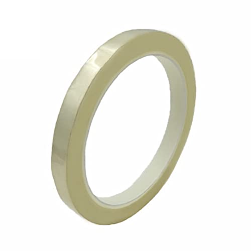 PZOFERLIN Elektrisches Klebeband Elektrisches Isolierband aus Mylar, hohe Temperaturen, mehrfarbig, 66 Meter, 1 Stück(Bianco) von PZOFERLIN