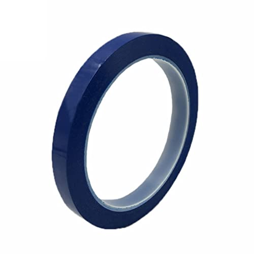 PZOFERLIN Elektrisches Klebeband Elektrisches Isolierband aus Mylar, hohe Temperaturen, mehrfarbig, 66 Meter, 1 Stück(Blauw) von PZOFERLIN