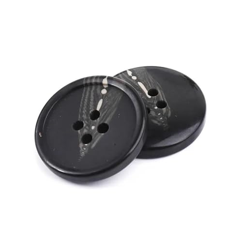 PZOFERLIN Knöpfe nähen 15 Stück Harzknöpfe, rund, 4 Löcher, dekorative Kunststoffknöpfe(28mm) von PZOFERLIN