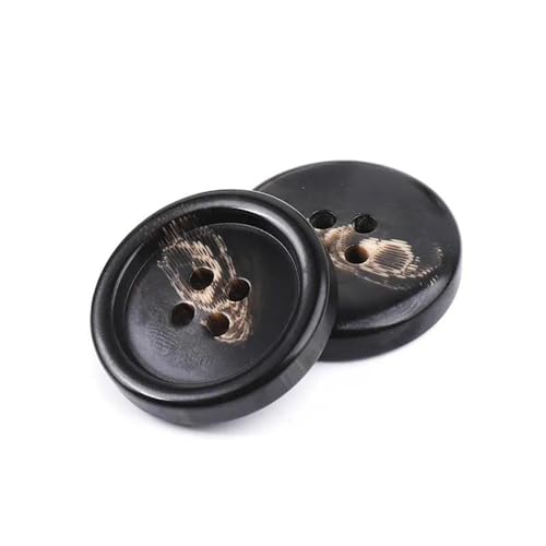 PZOFERLIN Knöpfe nähen 15 Stück Harzknöpfe, rund, 4 Löcher, dekorative Kunststoffknöpfe(30mm) von PZOFERLIN