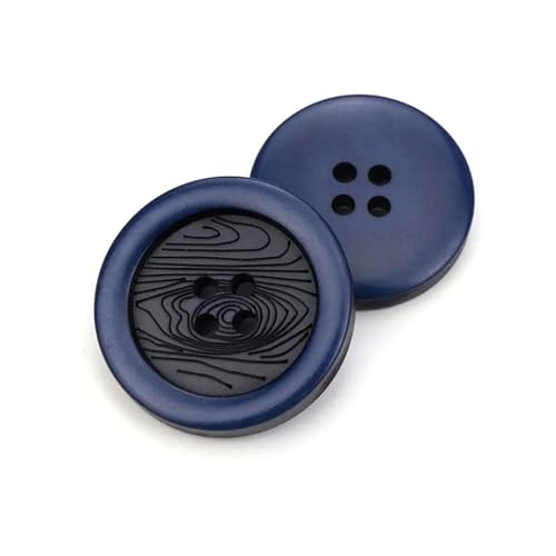 PZOFERLIN Knöpfe nähen 30 Stück 4-Loch-Harzknöpfe 15–25 mm runde Knöpfe dekorative Knöpfe(23mm) von PZOFERLIN