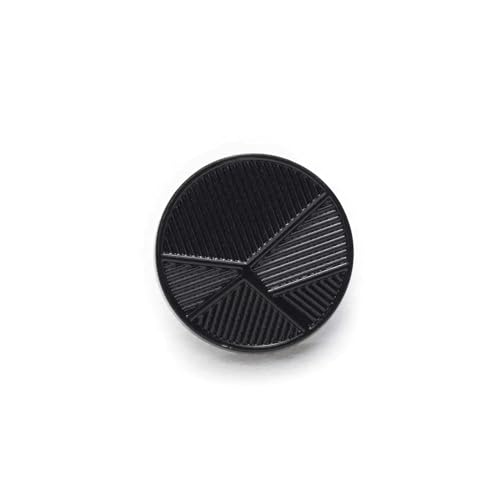 PZOFERLIN Knöpfe nähen 5 Stück Metallknöpfe 18mm Dekorative Knöpfe(Black) von PZOFERLIN