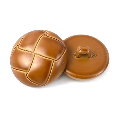 PZOFERLIN Knöpfe nähen Harzknöpfe, 15–25 mm, Kunststoff, Kunstleder, Knopf, Jacke, dekorative Schnalle(Gold,25mm) von PZOFERLIN