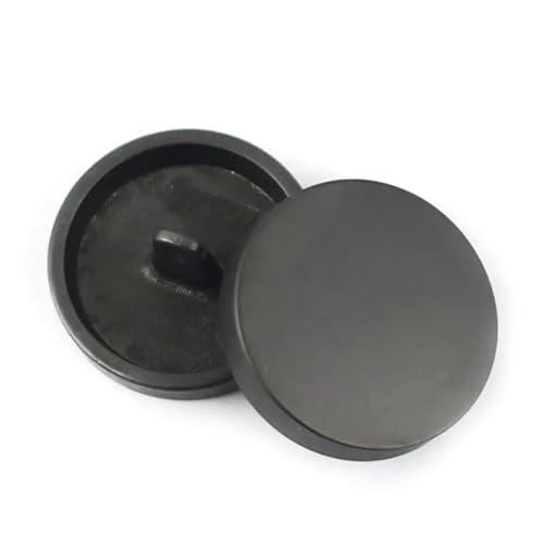 PZOFERLIN Knöpfe nähen Metallknöpfe, 10–28 mm, rund, flach, Pilz-Dekoknöpfe, 8 Stück(Black,20mm) von PZOFERLIN