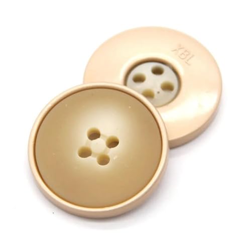 PZOFERLIN Knöpfe nähen Runde Knöpfe 4 Löcher Harzknöpfe Dekorative Knöpfe(Yellow,23mm 6Pcs) von PZOFERLIN