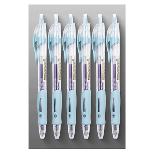 PZOFERLIN Kugelschreiber, neutraler Tintenstift Einziehbare Gelschreiber, 0,38 mm, blau, 5er-/12er-Pack(Blue,5 pens) von PZOFERLIN