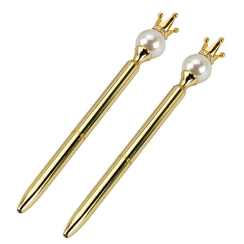 PZOFERLIN Kugelschreiber, neutraler Tintenstift Kugelschreiber, Tintenroller, Gelschreiber, Metall, golden, 5 Stück, 15,8 cm(5pens) von PZOFERLIN