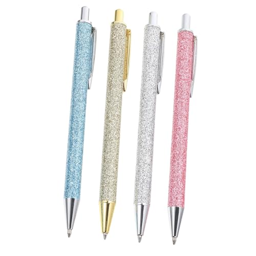 PZOFERLIN Kugelschreiber, neutraler Tintenstift Metall-Kugelschreiber, Tintenroller, Gel-Tintenstifte, 4 Stück, mehrfarbig(Color B) von PZOFERLIN