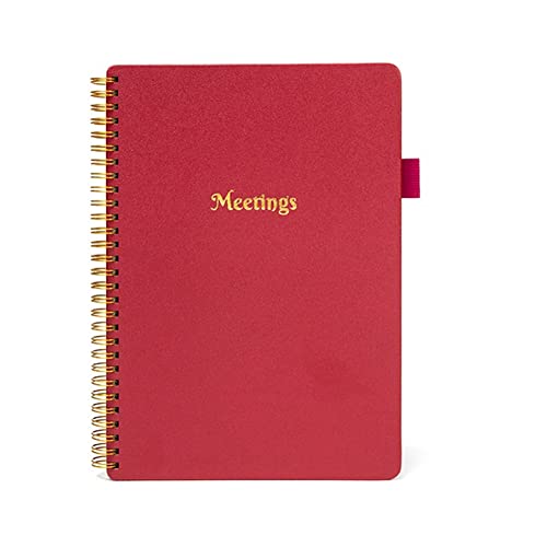 Paaruter NotizbüCher Tagesordnungsplaner Meeting Record Book Business Meeting Office Notebook Student Meeting Notebook Rot von Paaruter
