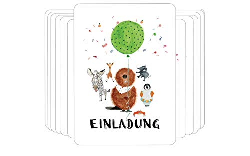 Einladungskarten 12er Set Kindergeburtstag Party für Mädchen und Jungen - Handmade in Hamburg von Pablo & FRIENDS - Postkarte Einladung Kartenset für Kinder Geburtstag Einladungskarten 12er Set Kindergeburtstag Party für Mädchen und Jungen - Handmade in Hamburg von Pablo & FRIENDS - Postkarte Einladung Kartenset für Kinder Geburtstag von Pablo & FRIENDS