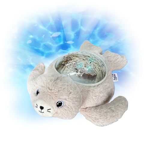 Pabobo - Nachtlicht Robbenprojektor Aqua Dream | Animierte Unterwasserprojektionen | beruhigende Geräusche & Wiegenlieder | automatische Abschaltung | waschbares Plüschtier Pabobo - Nachtlicht Robbenprojektor Aqua Dream | Animierte Unterwasserprojektionen | beruhigende Geräusche & Wiegenlieder | automatische Abschaltung | waschbares Plüschtier von Pabobo