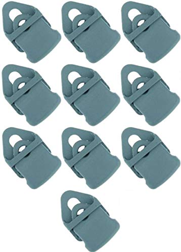 10 x Holdon® MINI Clip Grau - Klammer Klemme Befestigungsöse für Banner, Zelt, Planen, Molton - BO-Camp/Isabella von Paccs