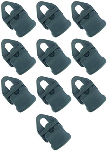 10 x Holdon® MINI Clip Schwarz - Klammer Klemme Befestigungsöse für Banner, Zelt, Planen, Molton - BO-Camp/Isabella von Paccs