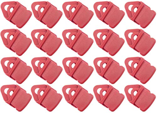 20 x Holdon® MINI Clip Rot - Klammer Klemme Befestigungsöse Banner, Zelt, Planen, Molton - BO-Camp/Isabella von Paccs