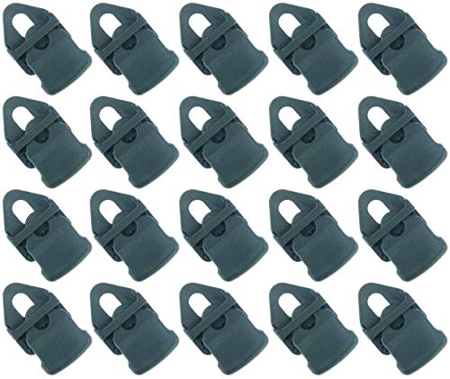 20 x Holdon® MINI Clip Schwarz - Klammer Klemme Befestigungsöse für Banner, Zelt, Planen, Molton - BO-Camp/Isabella von Paccs