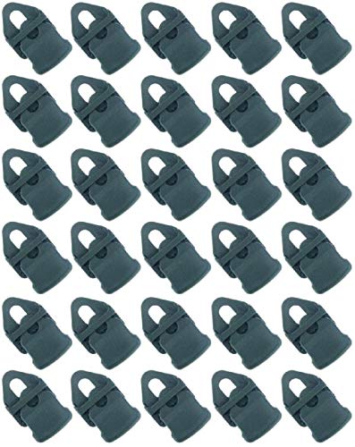 30 x Holdon® MINI Clip Schwarz - Klammer Klemme Befestigungsöse für Banner, Zelt, Planen, Molton - BO-Camp/Isabella von Paccs