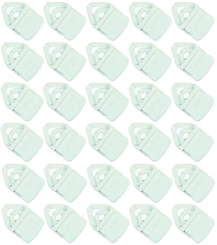 30 x Holdon® MINI Clip Weiss - Klammer Klemme Befestigungsöse für Banner, Zelt, Planen, Molton - BO-Camp/Isabella von Paccs