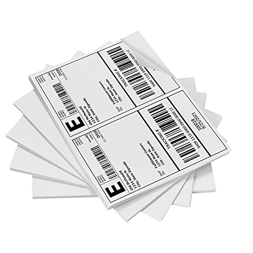 Versandetiketten 2 pro Blatt, Pacific Mailer halbes Blatt Versandetikett für Tintenstrahldrucker, 8,5 x 5,5 cm, selbstklebend, Versand, Rücksende, Adressetiketten, bedruckbares Aufkleberpapier, 1000 Versandetiketten 2 pro Blatt, Pacific Mailer halbes Blatt Versandetikett für Tintenstrahldrucker, 8,5 x 5,5 cm, selbstklebend, Versand, Rücksende, Adressetiketten, bedruckbares Aufkleberpapier, 1000 von Pacific Mailer