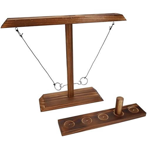 Pacific Shore Games 38,1 cm Holzringwurfspiel, 2-Spieler-Spiel mit Haken und Ring, Trinkspiele für Erwachsene, perfekt für Bars und Terrassen, Indoor-Spiele und Pacific Shore Games 38,1 cm Holzringwurfspiel, 2-Spieler-Spiel mit Haken und Ring, Trinkspiele für Erwachsene, perfekt für Bars und Terrassen, Indoor-Spiele und von Pacific Shore Games
