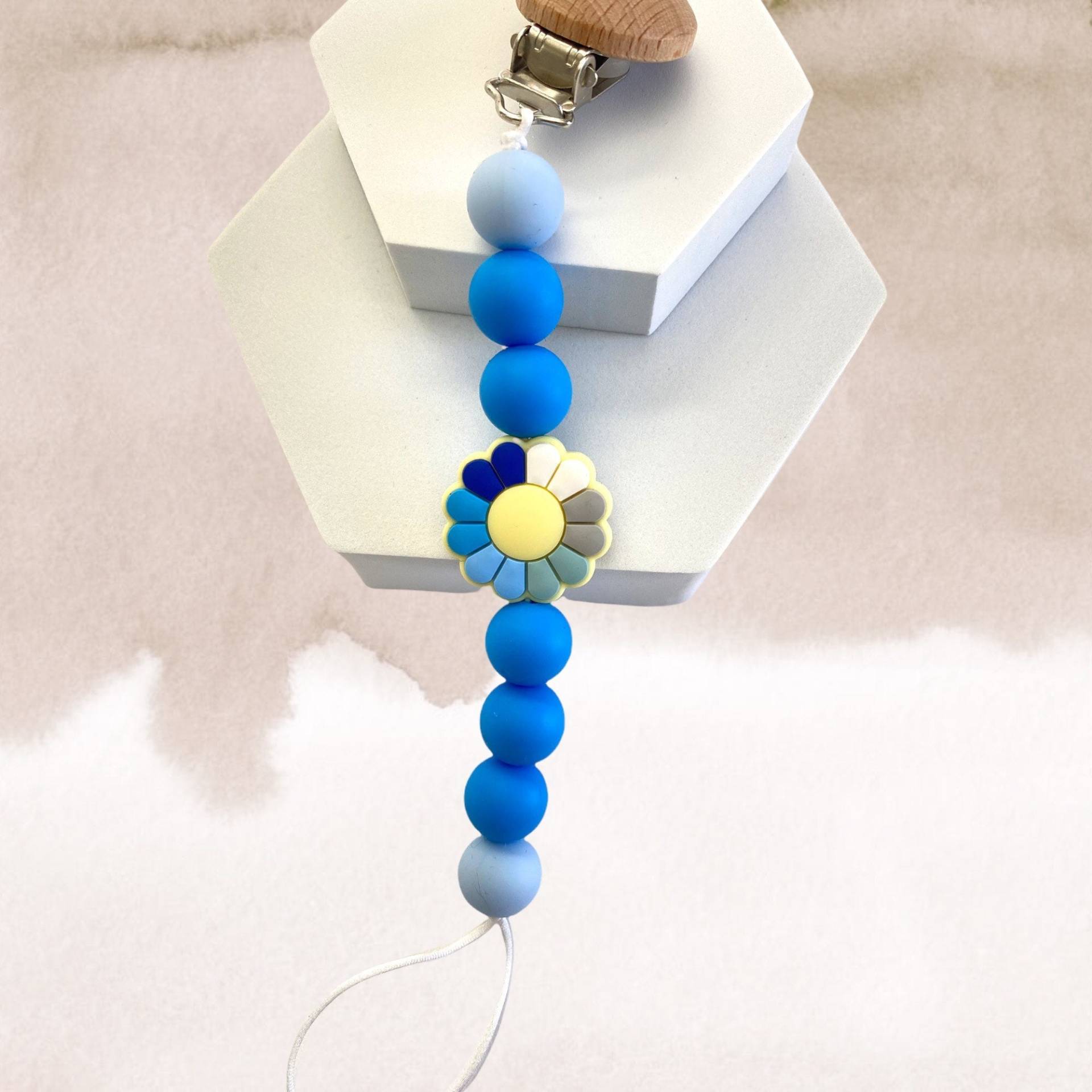 Blaue Blume Silikon Schnullerclip | Blümchen Schnullerblumenhalter Schnullerhalter Blaue Blume Silikon Schnullerclip | Blümchen Schnullerblumenhalter Schnullerhalter von PacificPacifiers