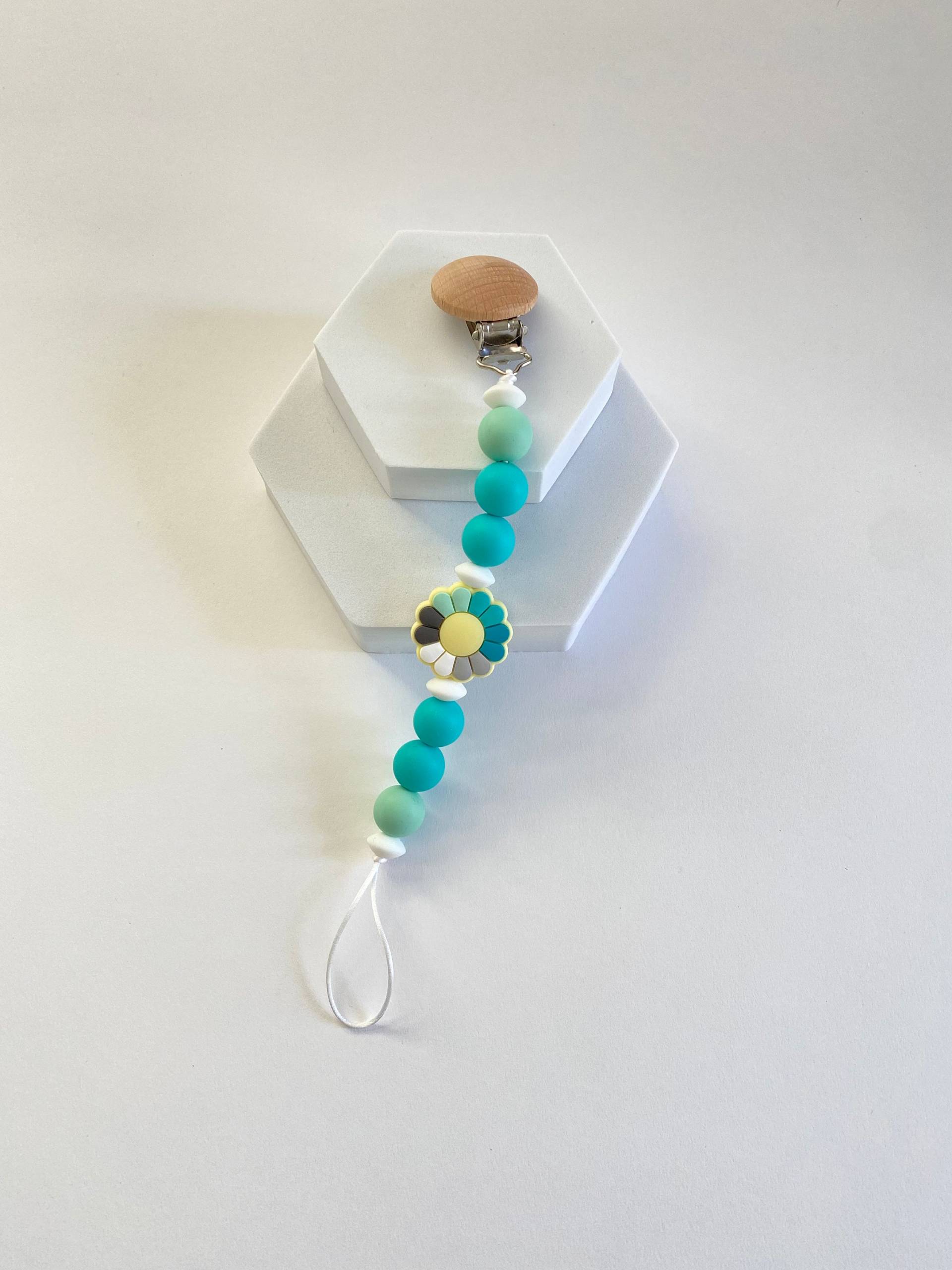 Mintblüte Silikon Schnullerclip | Blümchen Blumen Schnullerhalter Mintblüte Silikon Schnullerclip | Blümchen Blumen Schnullerhalter von PacificPacifiers