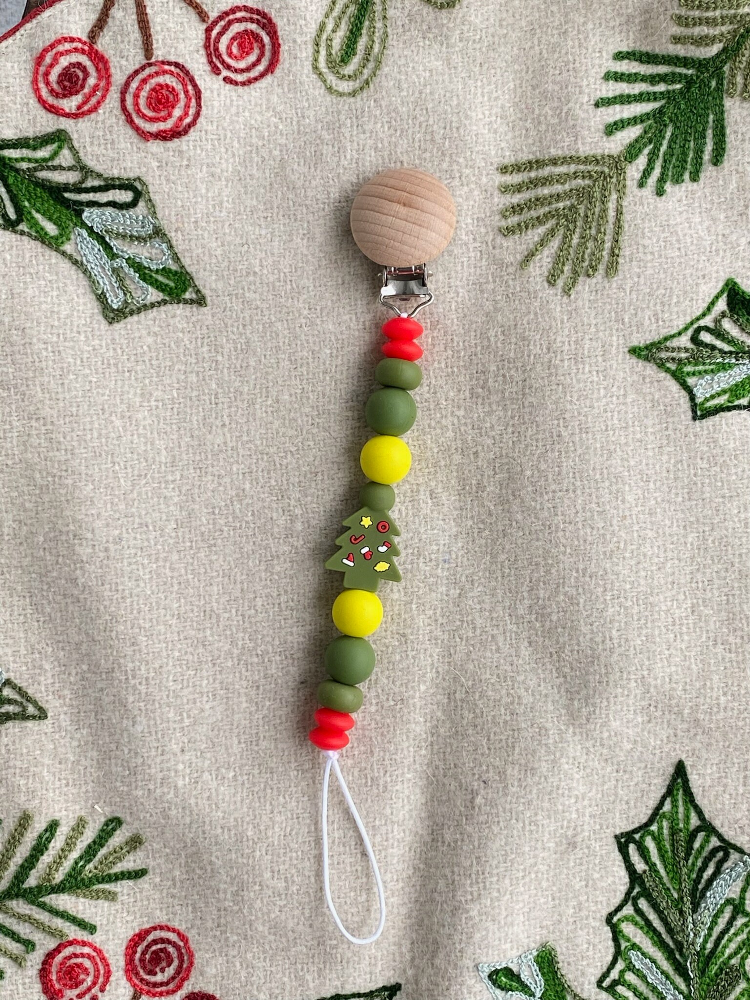 Weihnachten Silikon Schnullerkette|Weihnachts Schnullerkette Schnullerhalter|Silikon Weihnachten Silikon Schnullerkette|Weihnachts Schnullerkette Schnullerhalter|Silikon von PacificPacifiers