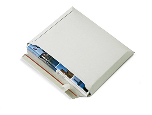 Versandtaschen weiß Vollpappe (Querbefüllung) Karton DIN A4 - flach: 315x240mm / aufgestellt 280x190x40mm (PS.163) (50) von Ewbob