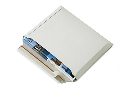 Versandtaschen weiß Vollpappe (Querbefüllung) Karton DIN A4 - flach: 315x240mm / aufgestellt 280x190x40mm (PS.163) (50) von Packsmart