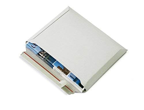Versandtaschen weiß Vollpappe Karton (Querbefüllung)- 275x353mmbis 50mm Füllhöhe (PS.164) (25) von Packsmart