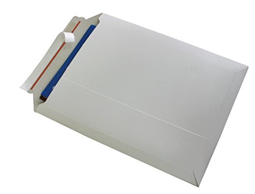 Versandtaschen weiß ungestrichen Vollpappe weiß Karton DIN A3 - flach:455x320mm / aufgestellt 440x270x50mm (PS.195) (75) von Ewbob