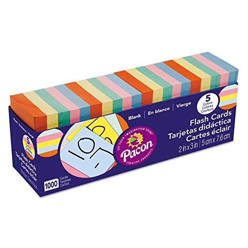 Blank Flash Card Dispenser Boxen, 2 W x 3H, sortiert, 1000/Pack, verkauft als 1000 je Blank Flash Card Dispenser Boxen, 2 W x 3H, sortiert, 1000/Pack, verkauft als 1000 je von Pacon