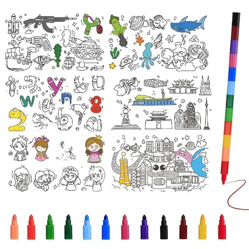 3M Die Zeichenpapierrolle für Kinder enthält 5bare 12Farben Buntstifte Eine Malrolle Kinder einen Malroller zum Malen für Kinder und ein Schneidbares DIYZeichenpapier mit Meereslebewesen für Kinde 3M Die Zeichenpapierrolle für Kinder enthält 5bare 12Farben Buntstifte Eine Malrolle Kinder einen Malroller zum Malen für Kinder und ein Schneidbares DIYZeichenpapier mit Meereslebewesen für Kinde von PacuM