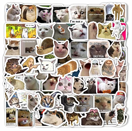 100 Stk. Cat Meme Sticker, Cat Sticker, Katzen Aufkleber, Katzen Merch, Katzen Geburtstag Deko, Katzen Lustig 100 Stk. Cat Meme Sticker, Cat Sticker, Katzen Aufkleber, Katzen Merch, Katzen Geburtstag Deko, Katzen Lustig von Padabayka